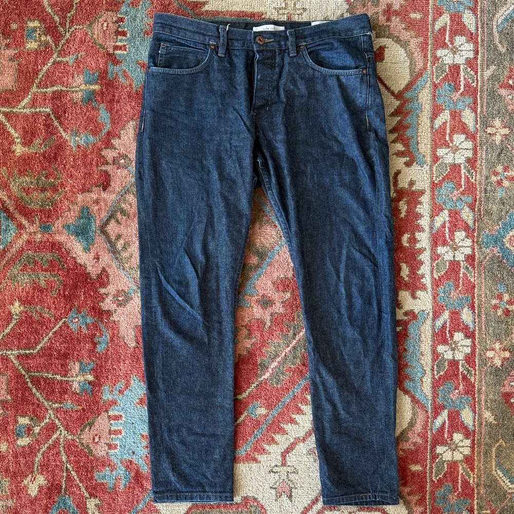 Billy Reid Dark Blue Slim Men Jeans
